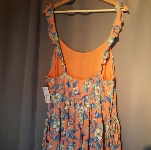 Free People Orange Floral - Picture 5 of 5